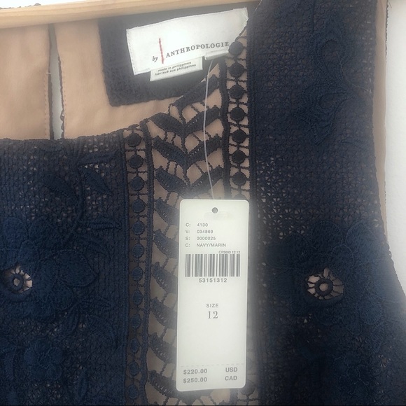 Anthropologie Navy Georgia Dress - Picture 6 of 8